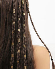40pcs Gold Tone Hair Rings Set