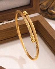 Set of 3 Premium Zirconia Bangle Bracelets