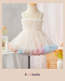 White Baby Girl Luxurious Ballet Sleeveless Party Dress – Spring / Summer