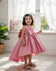 Pink Rose Bow Princess Dress