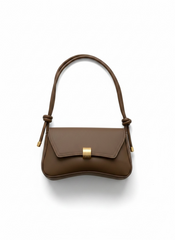 Women Casual Chocolate Brown Flap Bag