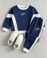 Boys Sports Style Long Sleeve Sweatshirt & Sweatpants