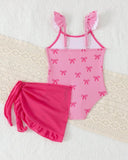 Baby Girls’ Bow Print One-Piece Swimsuit
