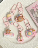 5 pcs Music Bear Bag Charms Set
