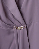 Women Purple Plus Size Co-Ord Set