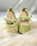 Green Lace Princess Shoes
