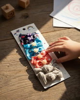 Colorful Bow Hair Clips Set (8pcs)