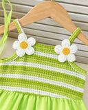 Green & White Floral Cami Dress with Matching Crossbody Bag