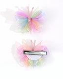 2pcs Premium Chiffon Rainbow Hair Clips