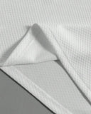 Men’s White Colour Textured Half Sleeve Casual Polo Shirt – Summer