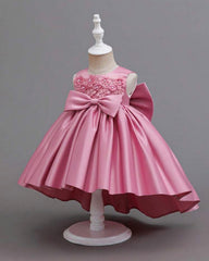 Pink Rose Bow Princess Dress