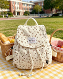 Premium Quality Bow Beige Backpack