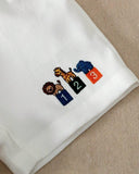 Baby Boy Number & Cartoon Striped Summer Set