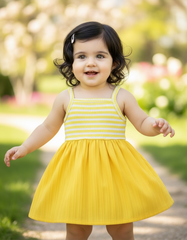 Yellow Spaghetti Strap Dress