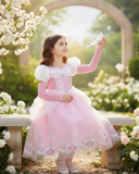 Girls Pink Cinderella Dress