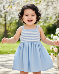 Blue Spaghetti Strap Dress