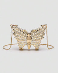 π¦ Mini Metallic Rhinestone Butterfly Clutch Bag