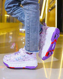 Girls’ Multicolour Convertible 4-Wheel Roller Skate Shoes