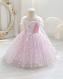 Girls Frozen Elsa Dress (Blue and Pink)