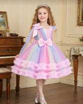 Girls Multilayer Cake Princess Tulle Dress