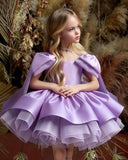 Girls Elegant Mesh and Silk Princess Dresses