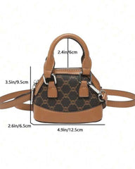 Mini Rhombus Contrast Color Crossbody Handbag