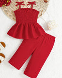 Girls’ Woven Camisole Top & Shorts Outfit (7 Colours)