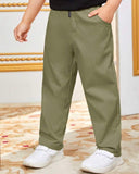 Tween Boys Solid Color Casual Woven Pants