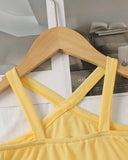Girls Multi-Layer Tassel Halter Neck Summer Top