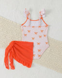 Baby Girls’ Bow Print One-Piece Swimsuit