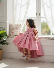 Pink Rose Bow Princess Dress