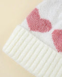 1pc Unisex Heart Knitted Beanie Hat