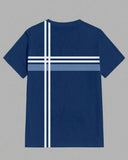 Men's Striped Crew Neck Short Sleeve Casual Versatile T-Shirt