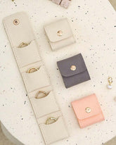 Cute Foldable Jewellery Storage (Beige, Grey, Black, Purple, Pink, Brown)