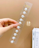 10/20 pcs Faux pearl beaded hair clips