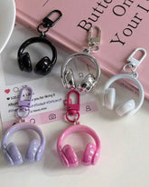 3D Headphone Keychain Bag Charm (10 Colours)