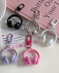 3D Headphone Keychain Bag Charm (10 Colours)
