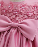 Pink Rose Bow Princess Dress