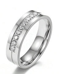 Custom Silver Premium Quality Inner and Outer Engraved Couple Rings