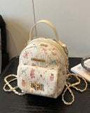 Small Beige Multifunctional Backpack
