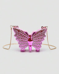 π¦ Mini Metallic Rhinestone Butterfly Clutch Bag