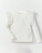 Baby Girl White Casual Shirt