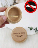 Wooden Baby Umbilical Cord Keepsake Box – Hand-Carved Newborn Memory Box