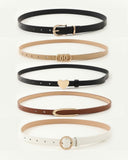 5pcs Belts Set with Beautiful Multiple types of Buckles