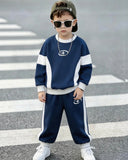 Boys Sports Style Long Sleeve Sweatshirt & Sweatpants