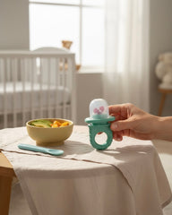 Frida Baby Push Pop Feeder – Silicone Baby Food & Fruit Feeder