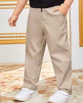Tween Boys Solid Color Casual Woven Pants