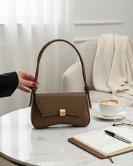 Women Casual Chocolate Brown Flap Bag