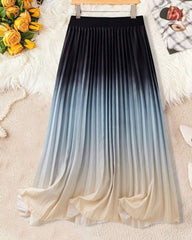 Women’s Elegant Gradient Pleated Skirt