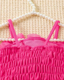 3pc set Pink bow shirt, Shorts and Bag